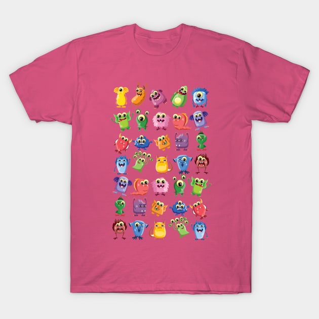 cute monsters T-Shirt by MARK ASHKENAZI